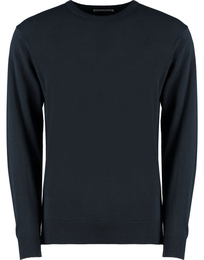 Kustom Kit Men Arundel Crew Neck Sweater KK253 - Navy - Customisable Sweatshirts