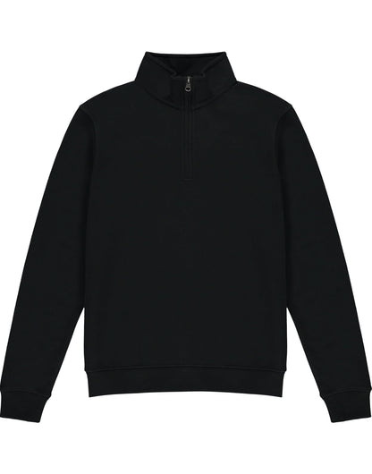Kustom Kit Men’s Regular Fit ¼ Zip Sweatshirt KK335 - Black - Customisable Sweatshirts And Hoodies