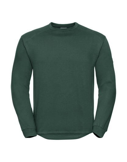 Russell Collection Russell Heavy Duty Workwear Sweatshirt 013M - Bottle Green - Customisable Sweatshirts