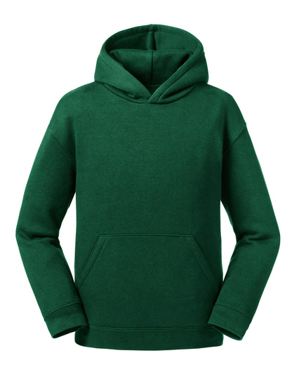 Russell Collection Russell Kids Authentic Hooded Sweat R265B - Bottle Green - Customisable Sweatshirts
