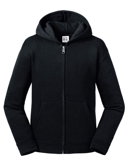 Russell Kids Authentic Zip Hood Sweat R266B - Black - Customisable Sweatshirts