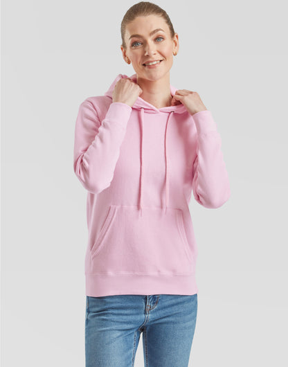 Fruit Of The Loom FOTL Ladies Classic Hooded Sweat 62038 - - Customisable Sweatshirts