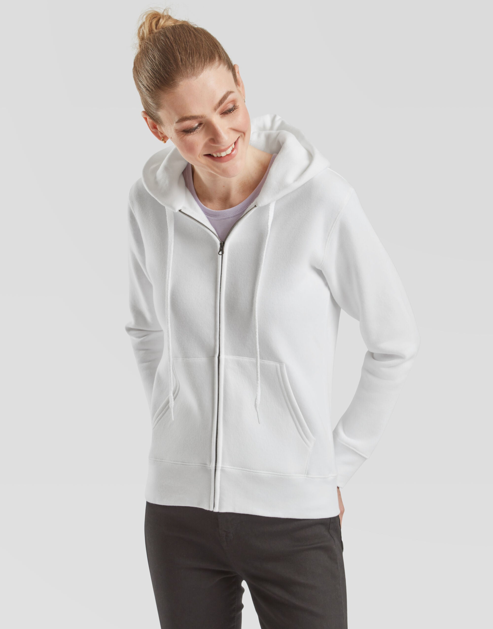 Fruit of the Loom Ladies Premium Hooded Sweat Jacket 62118 - - Customisable Sweatshirts