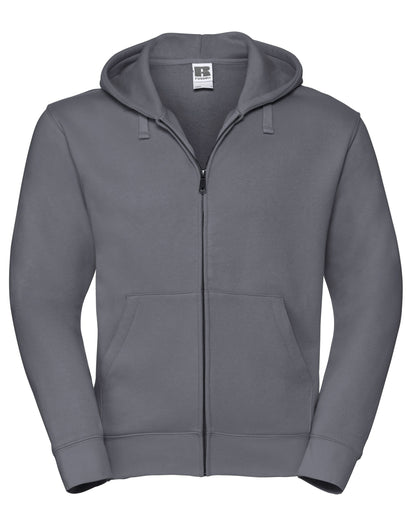 Russell Collection Russell Mens Authentic Zipped Hood Jacket 266M - Convoy Grey - Customisable Sweatshirts