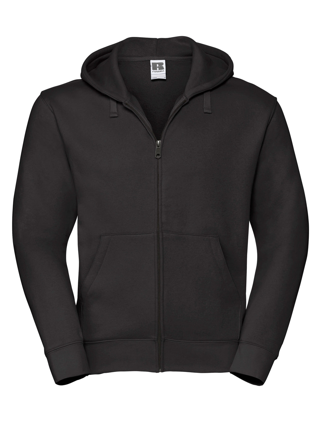 Russell Collection Russell Mens Authentic Zipped Hood Jacket 266M - Black - Customisable Sweatshirts