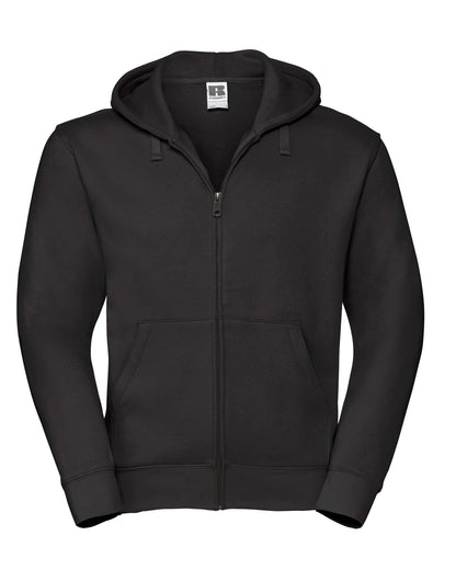 Russell Collection Russell Mens Authentic Zipped Hood Jacket 266M - Black - Customisable Sweatshirts