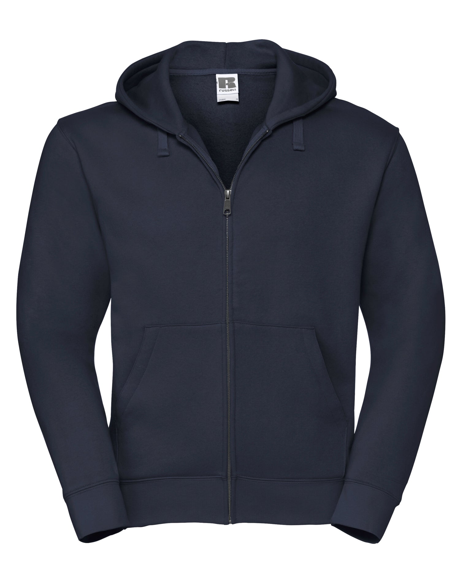 Russell Collection Russell Mens Authentic Zipped Hood Jacket 266M - French Navy - Customisable Sweatshirts