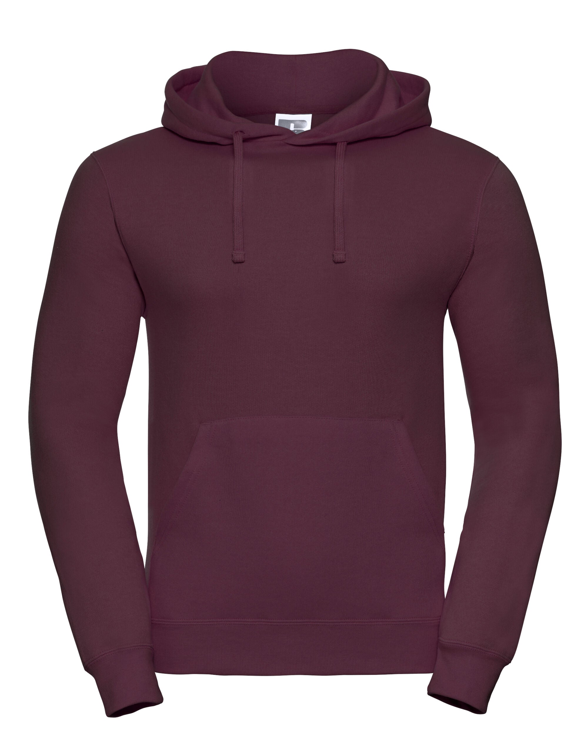 Russell Collection Russell Hooded Sweatshirt 575M - Burgundy - Customisable Sweatshirts