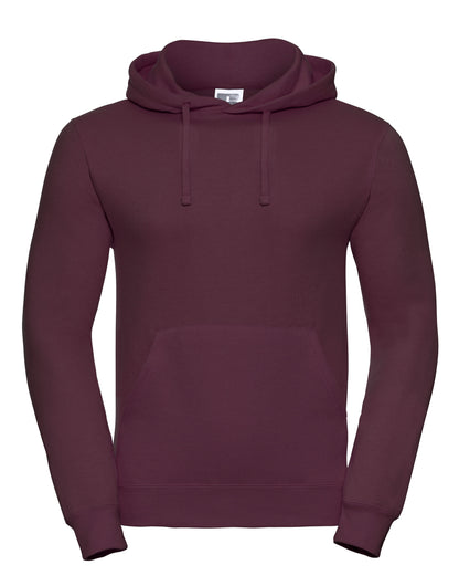 Russell Collection Russell Hooded Sweatshirt 575M - Burgundy - Customisable Sweatshirts