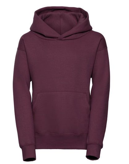 Russell Collection Russell Kids Hooded Sweatshirt 575B - Burgundy - Customisable Sweatshirts