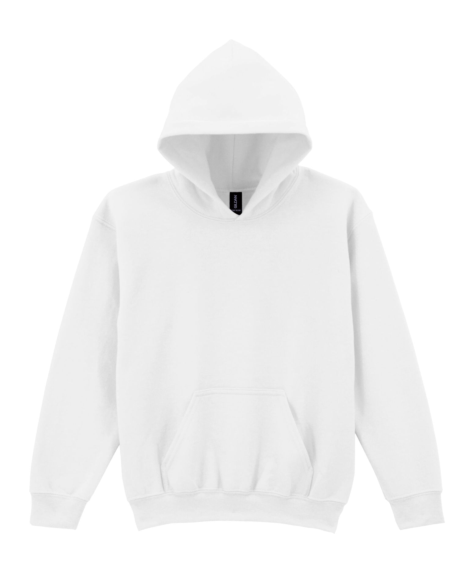 Gildan Heavy Blend Youth Hood Sweatshirt 18500b - White - Customisable Sweatshirts