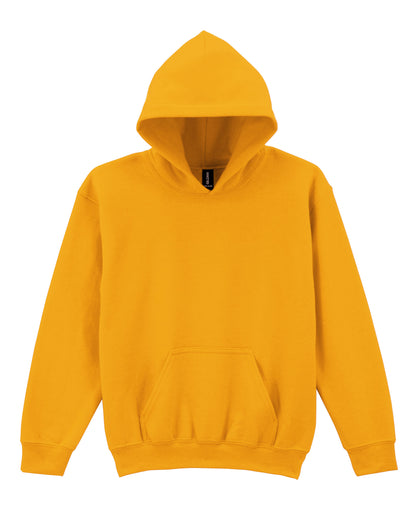 Gildan Heavy Blend Youth Hood Sweatshirt 18500b - Gold - Customisable Sweatshirts