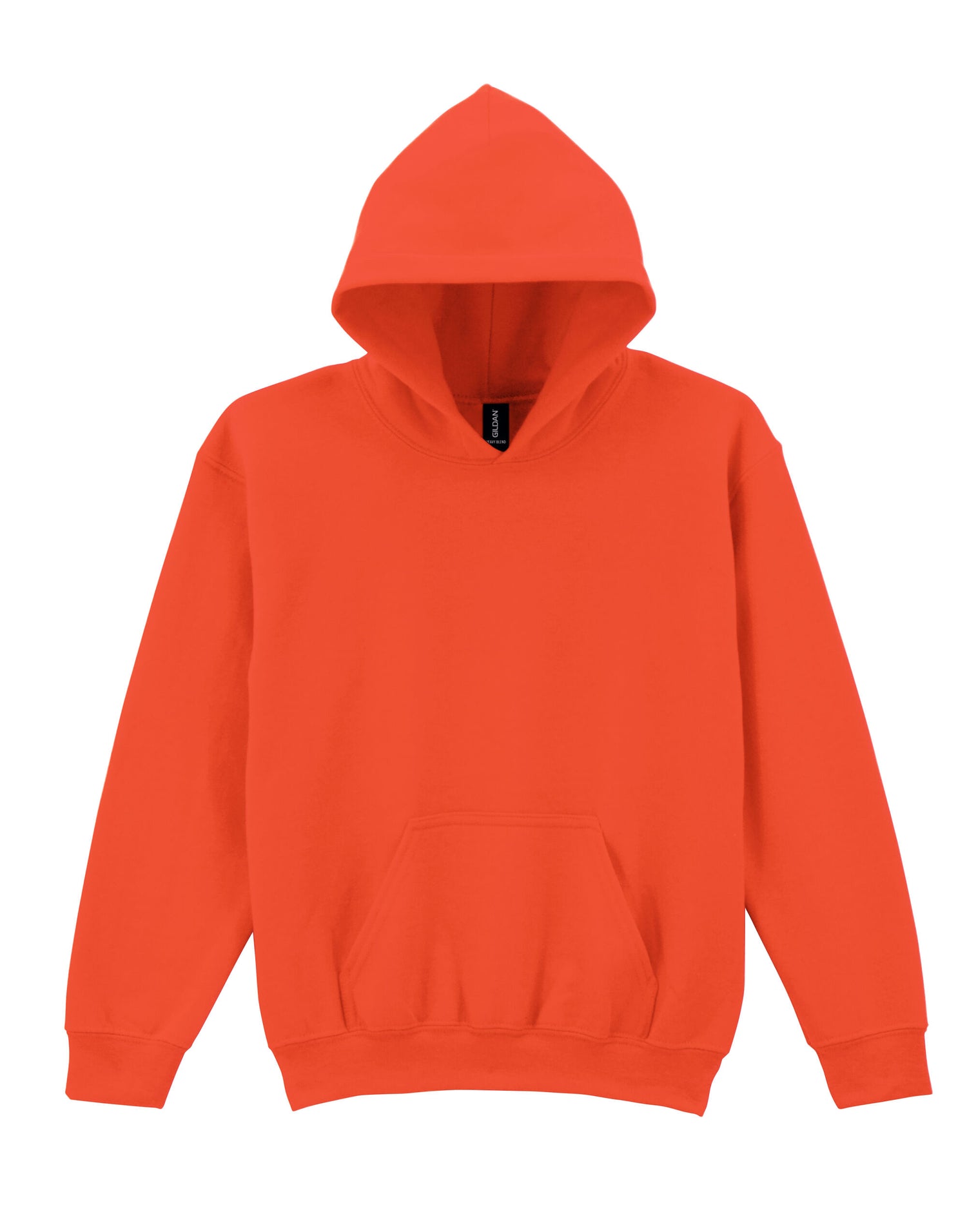 Gildan Heavy Blend Youth Hood Sweatshirt 18500b - Orange - Customisable Sweatshirts
