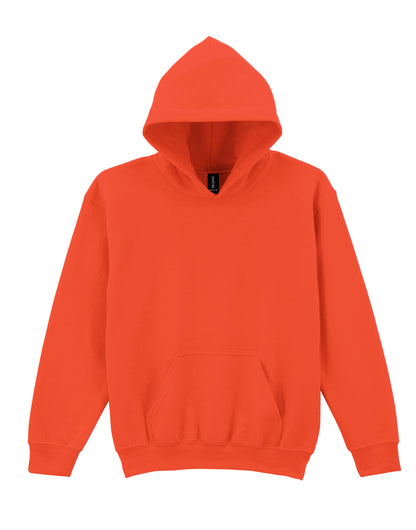 Gildan Heavy Blend Youth Hood Sweatshirt 18500b - Orange - Customisable Sweatshirts