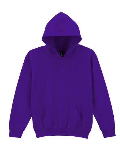 Gildan Heavy Blend Youth Hood Sweatshirt 18500b - Purple - Customisable Sweatshirts