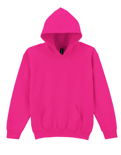 Gildan Heavy Blend Youth Hood Sweatshirt 18500b - Heliconia - Customisable Sweatshirts