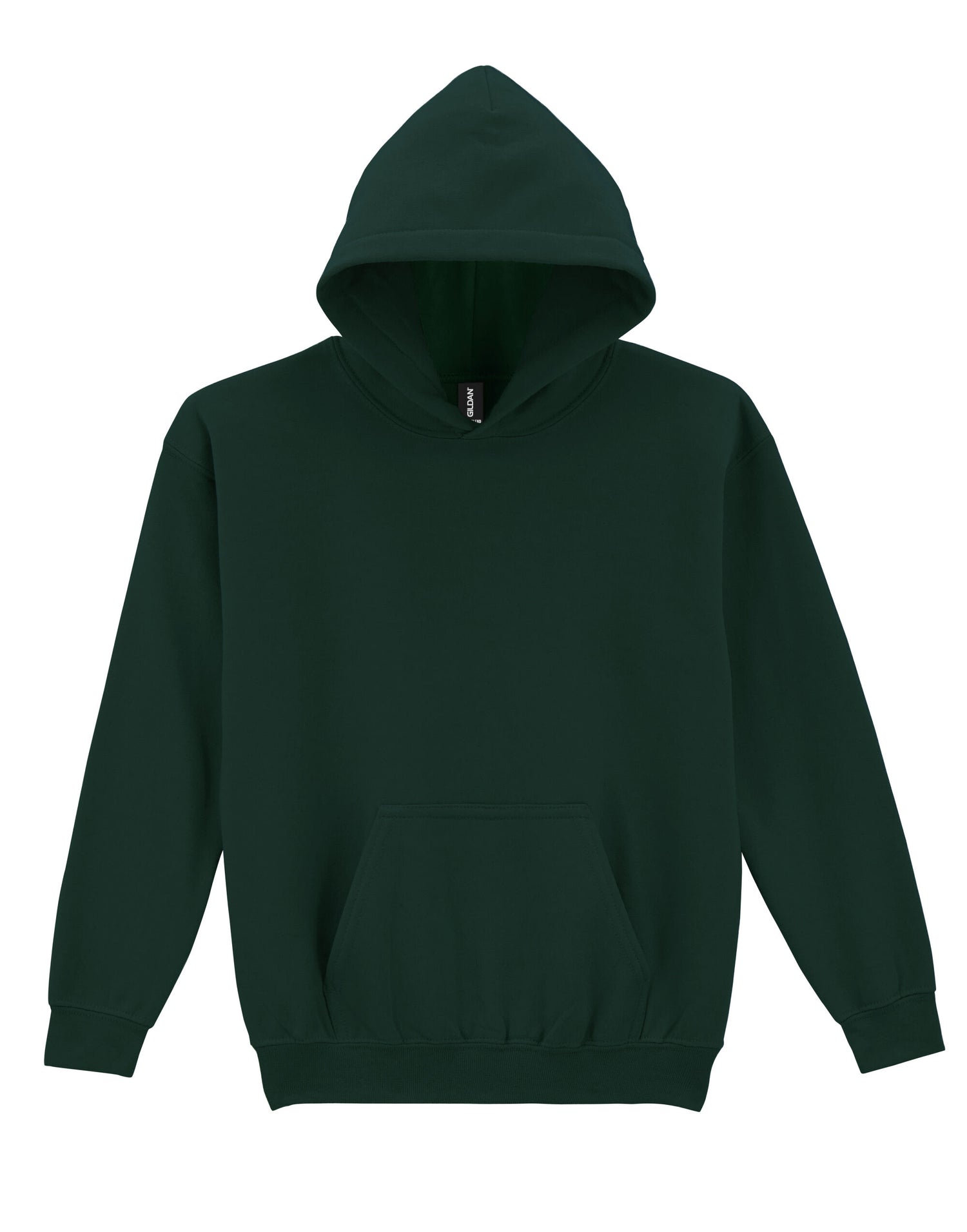 Gildan Heavy Blend Youth Hood Sweatshirt 18500b - Forest Green - Customisable Sweatshirts