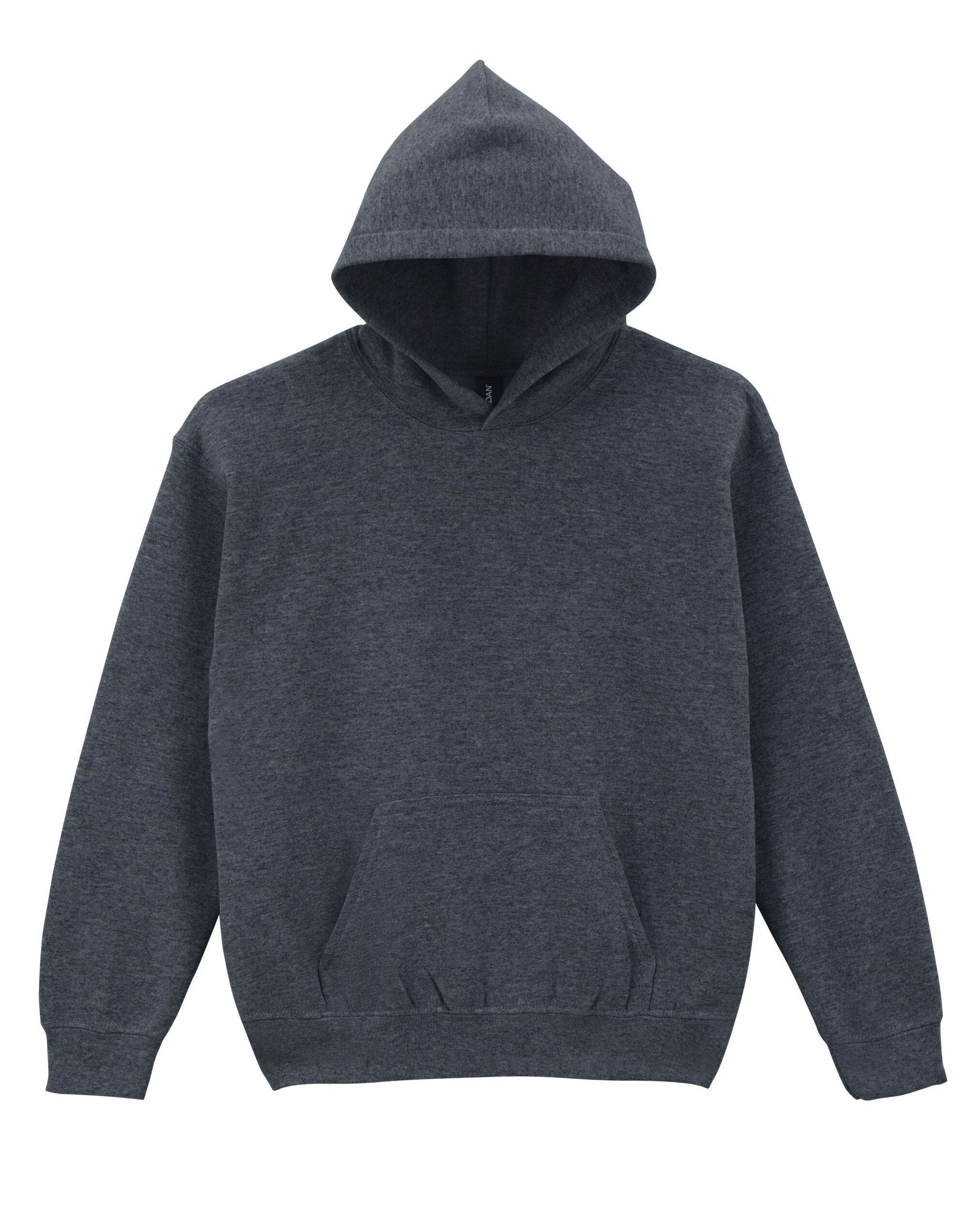 Gildan Heavy Blend Youth Hood Sweatshirt 18500b - Dark Heather - Customisable Sweatshirts