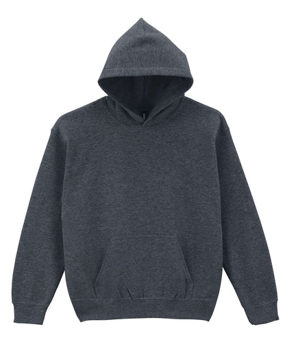Gildan Heavy Blend Youth Hood Sweatshirt 18500b - Dark Heather - Customisable Sweatshirts