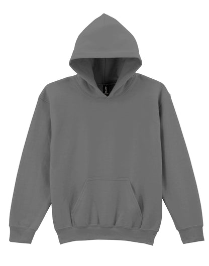 Gildan Heavy Blend Youth Hood Sweatshirt 18500b - Charcoal - Customisable Sweatshirts