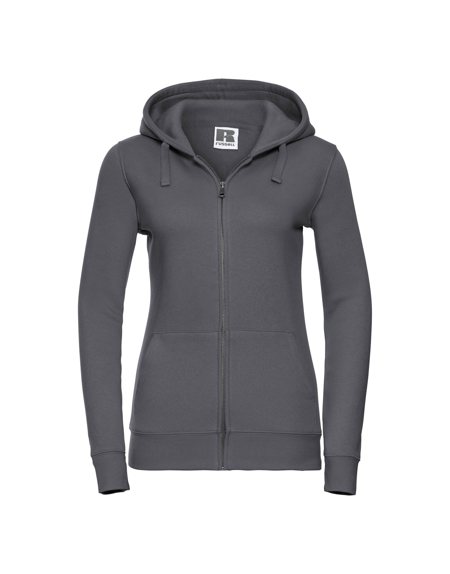 Russell Collection Russell Ladies Authentic Zipped Hood Jacket 266F - Convoy Grey - Customisable Sweatshirts