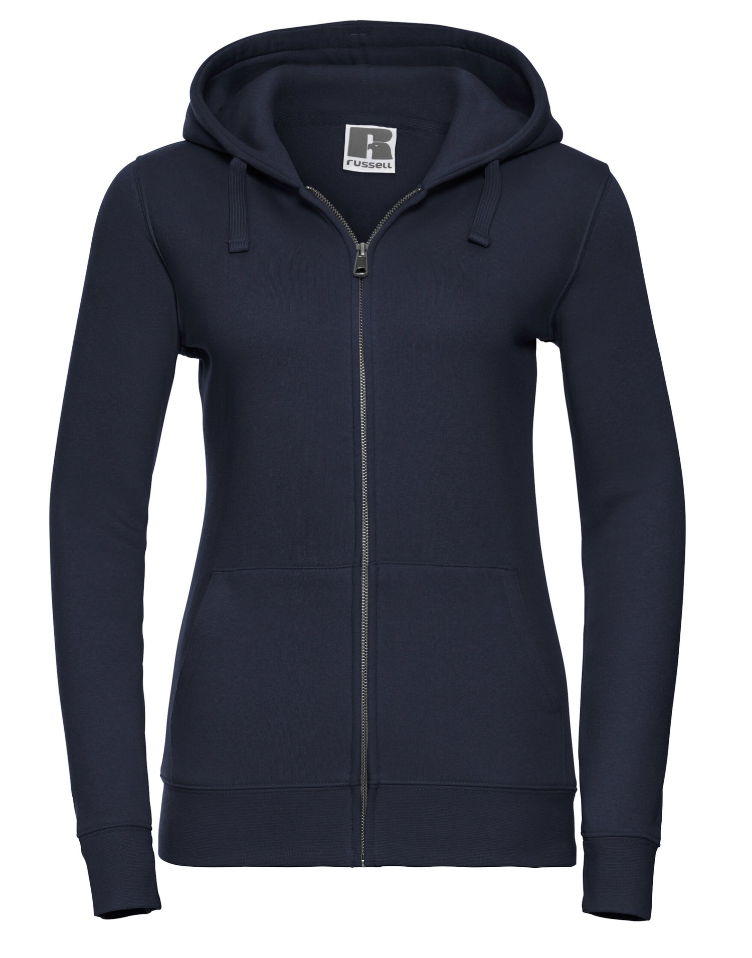 Russell Collection Russell Ladies Authentic Zipped Hood Jacket 266F - French Navy - Customisable Sweatshirts