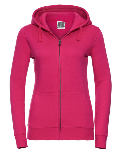Russell Collection Russell Ladies Authentic Zipped Hood Jacket 266F - Fuchsia - Customisable Sweatshirts