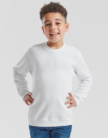 Fruit of the Loom Kids Classic Set In Sweat 62041 - - Customisable Sweatshirts