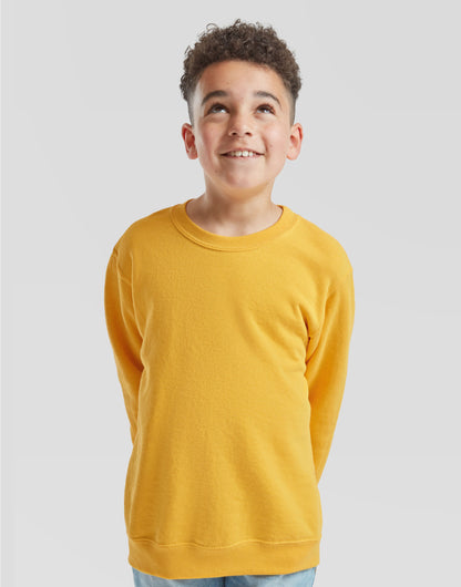 Fruit of the Loom Kids Classic Set In Sweat 62041 - - Customisable Sweatshirts