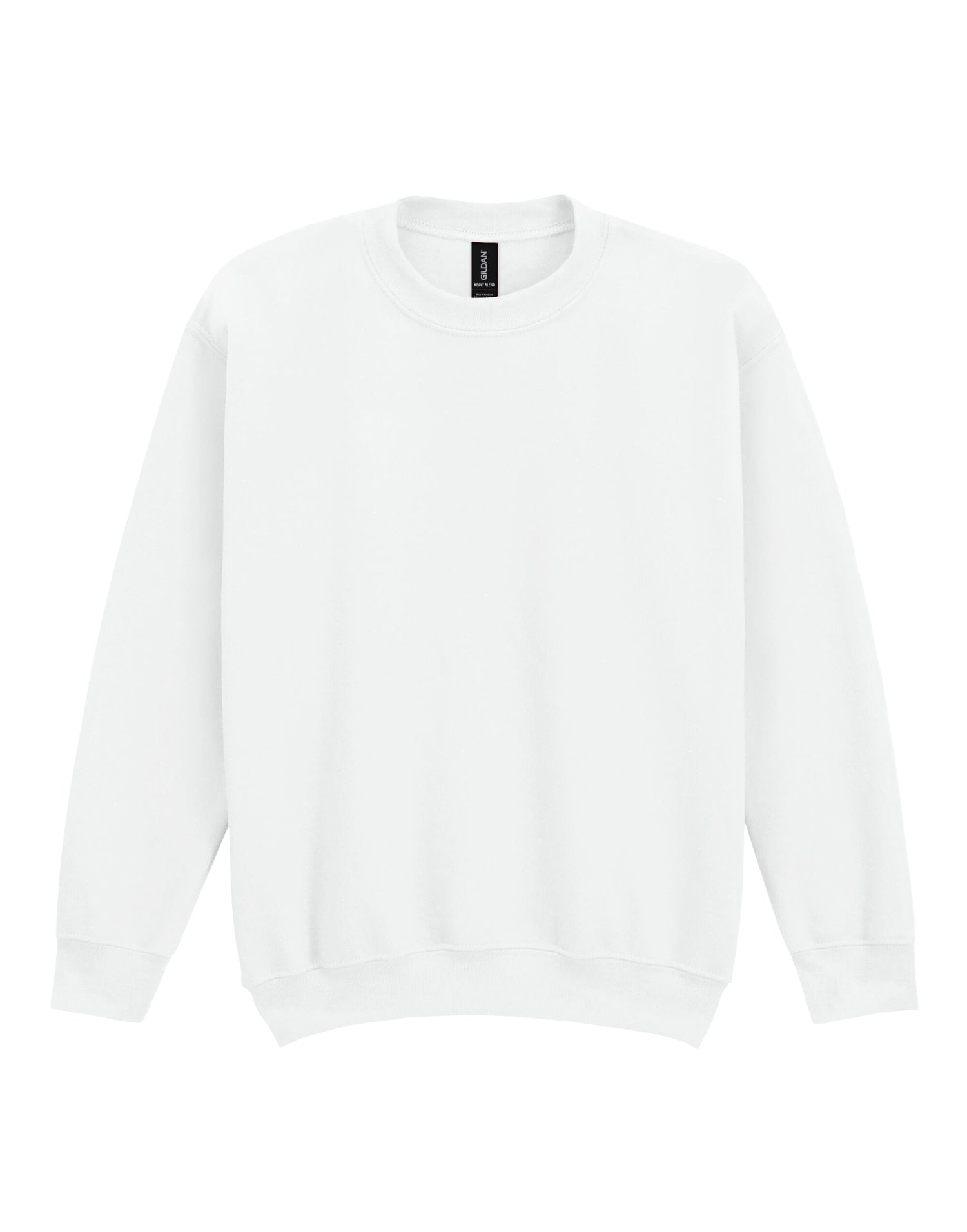 Gildan Heavy Blend Youth Crew Sweatshirt 18000b - White - Customisable Sweatshirts