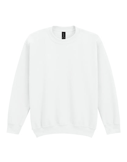 Gildan Heavy Blend Youth Crew Sweatshirt 18000b - White - Customisable Sweatshirts