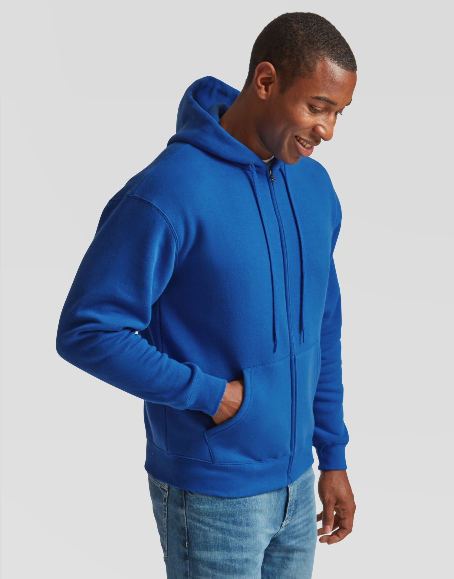 Fruit of the Loom Mens Premium Hooded Sweat Jacket 62034 - - Customisable Sweatshirts