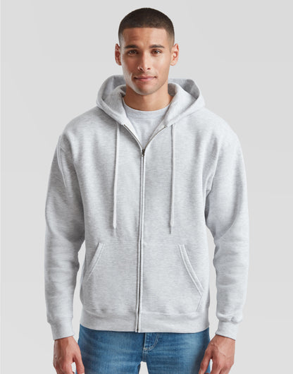 Fruit of the Loom Mens Premium Hooded Sweat Jacket 62034 - - Customisable Sweatshirts
