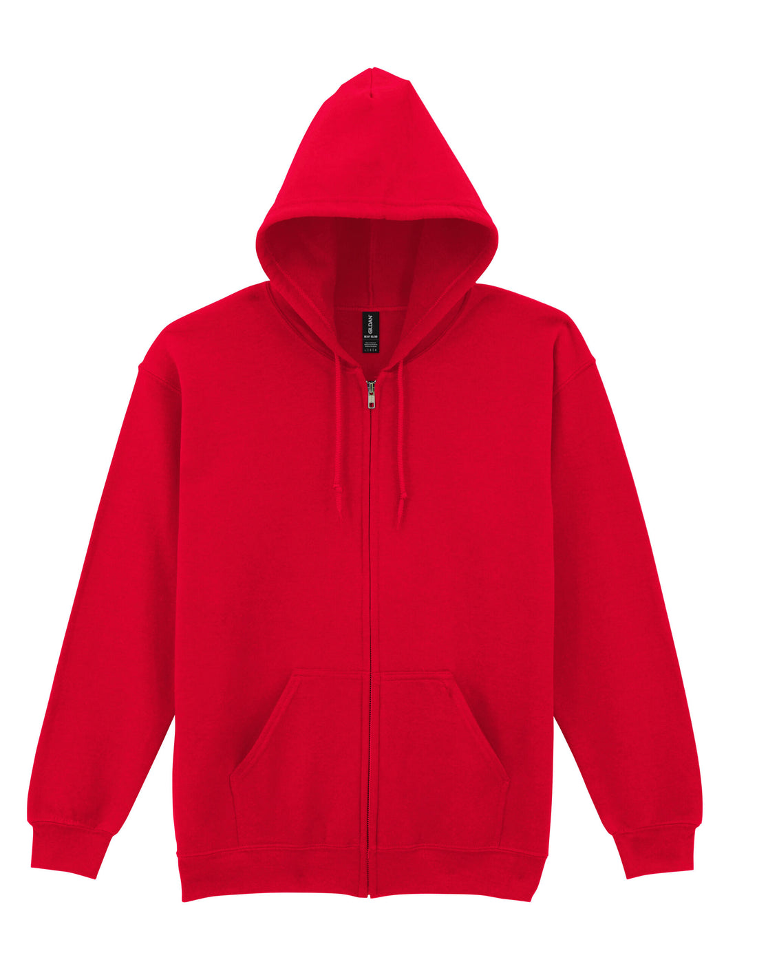 Gildan Heavy Blend Adult Zip Hood Sweat - Red - 18600 - Red - Customisable Sweatshirts And Hoodies