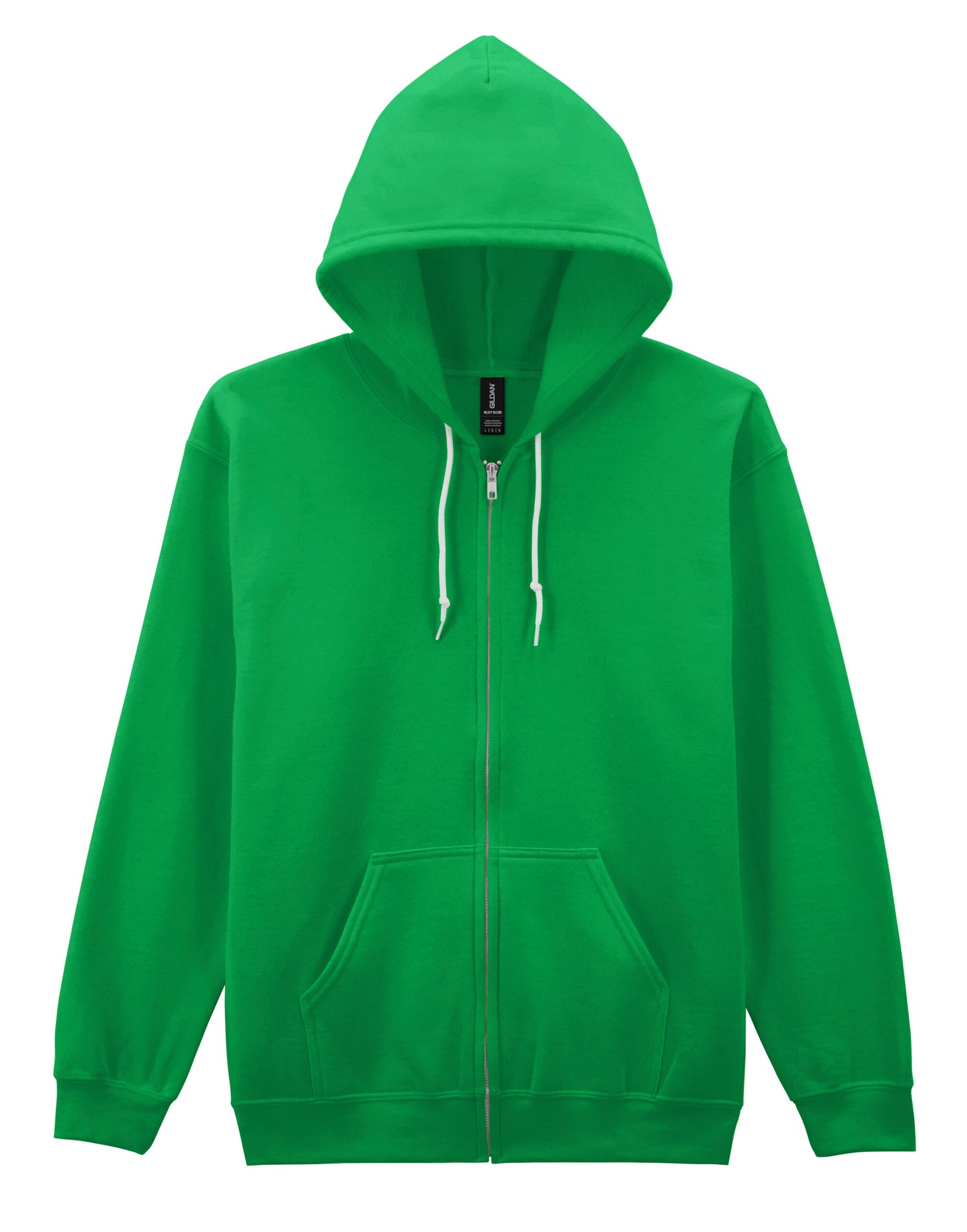 Gildan Heavy Blend Adult Zip Hood Sweat - Irish Green - 18600 - Irish Green - Customisable Sweatshirts And Hoodies