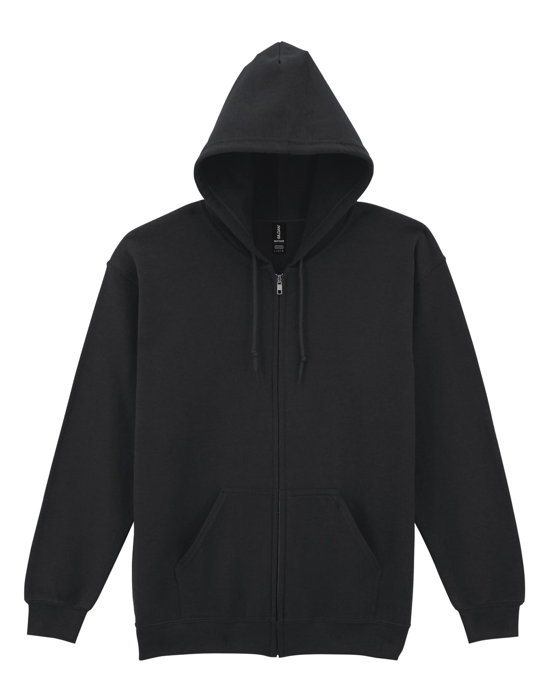 Gildan Heavy Blend Adult Zip Hood Sweat - Black - 18600 - Black - Customisable Sweatshirts And Hoodies