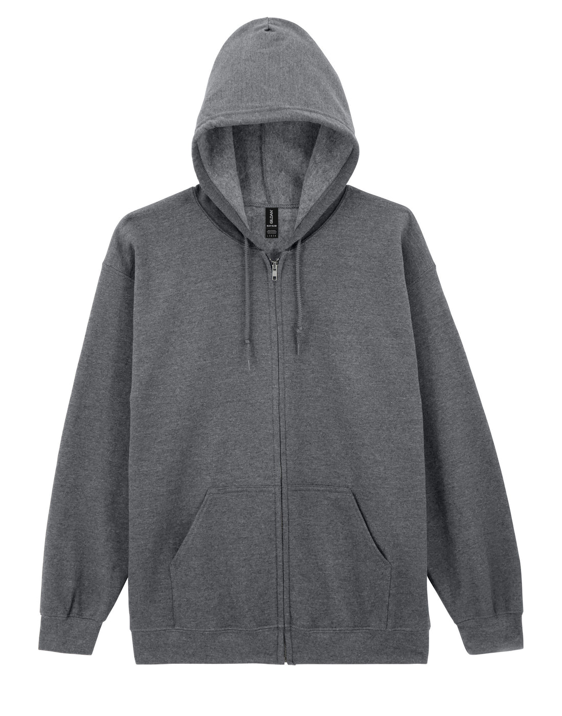 Gildan Heavy Blend Adult Zip Hood Sweat - Graphite Heather - 18600 - Graphite Heather - Customisable Sweatshirts And Hoodies