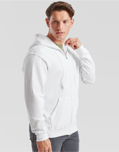 Fruit of the Loom Mens Classic Hooded Sweat Jacket 62062 - - Customisable Jackets