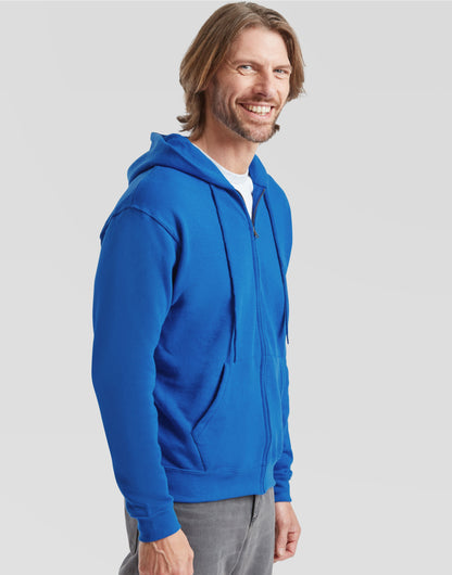 Fruit of the Loom Mens Classic Hooded Sweat Jacket 62062 - - Customisable Jackets