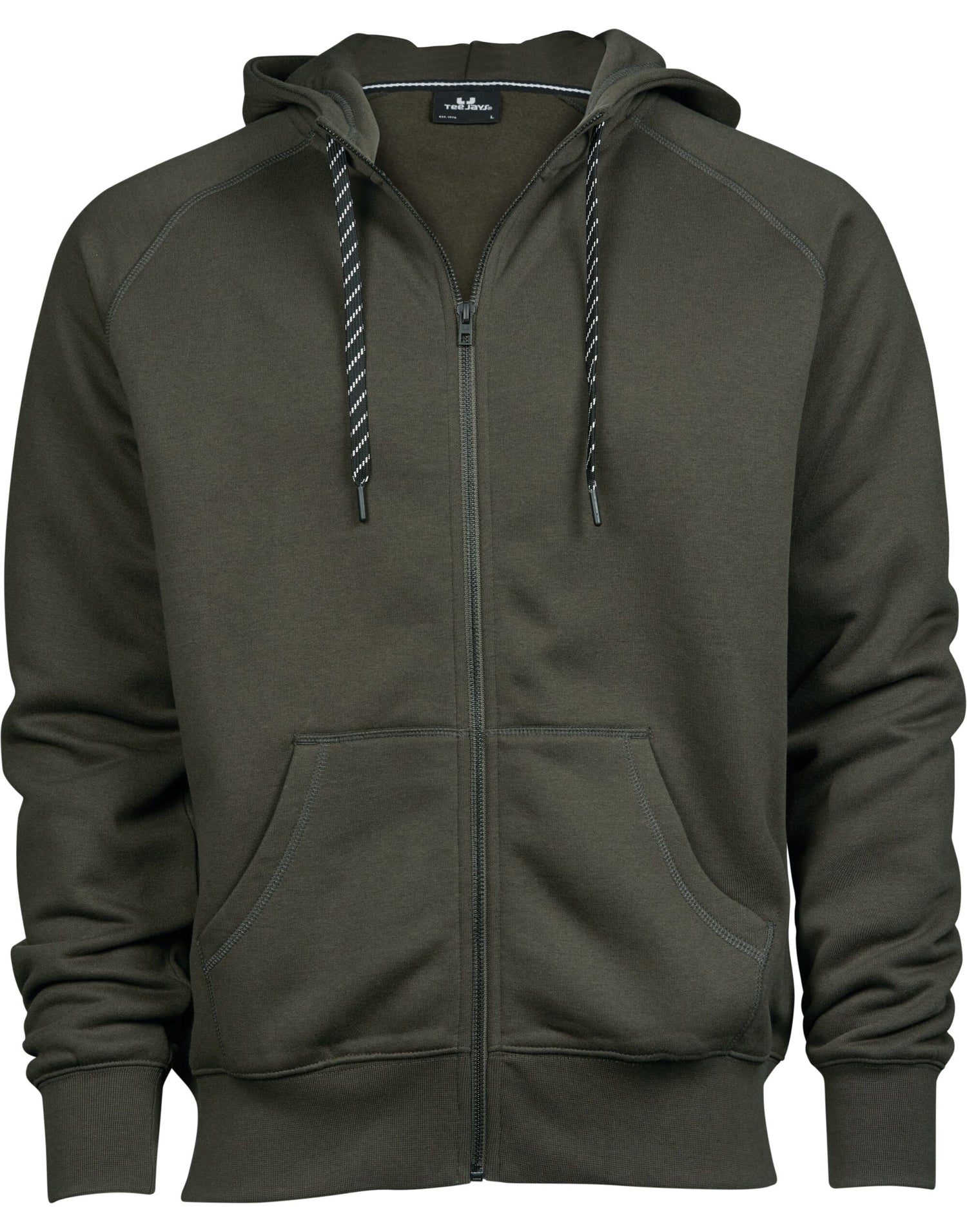 Tee Jays Mens Fashion Full Zip Hood TJ5435 - Deep Green - Customisable Hoodies