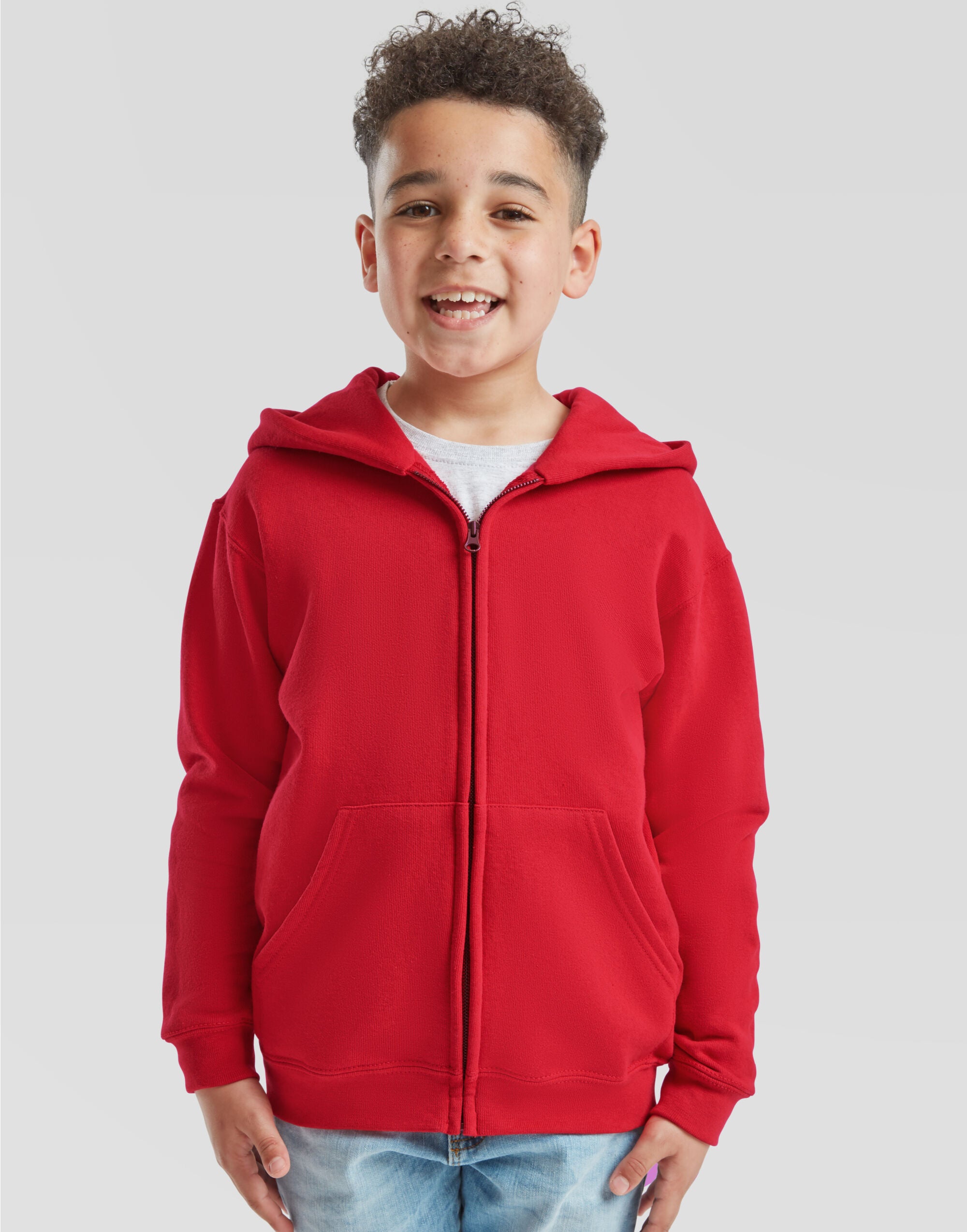 Fruit of the Loom Kids Classic Hooded Sweat Jacket 62045 - - Customisable Jackets