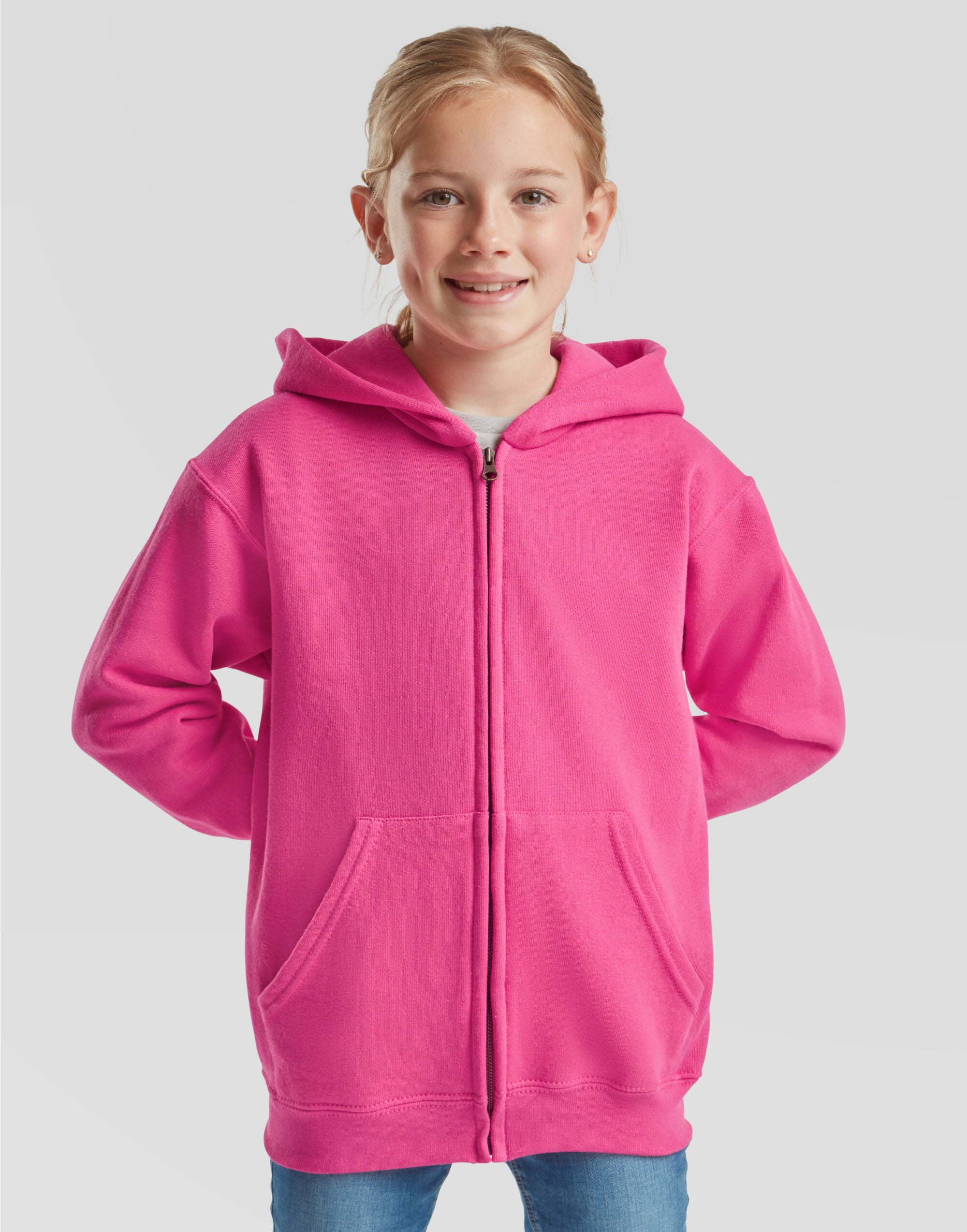 Fruit of the Loom Kids Classic Hooded Sweat Jacket 62045 - - Customisable Jackets