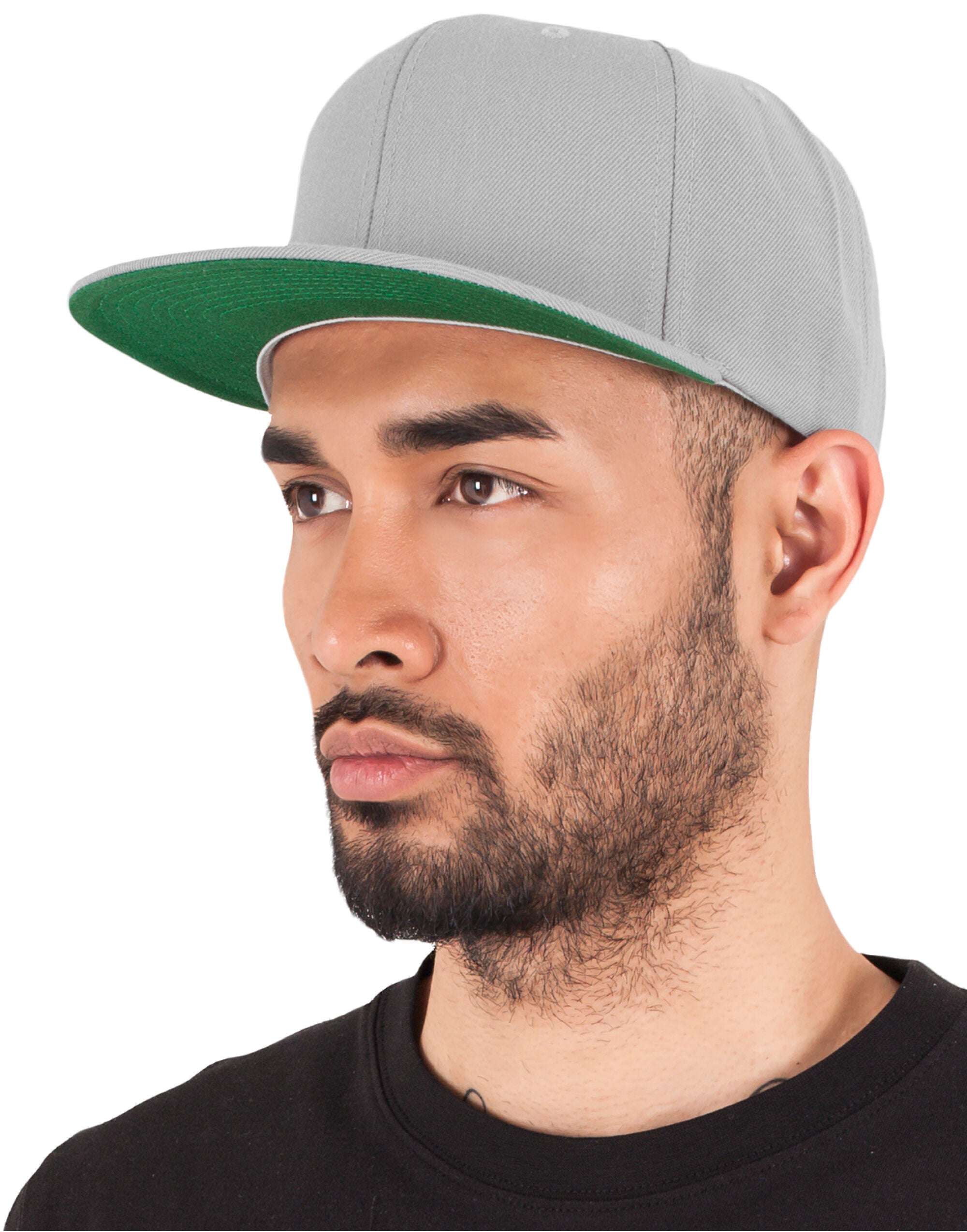 Flexfit By Yupoong Flexfit Classic Snapback Cap 6089m - Silver O S - Customisable Caps