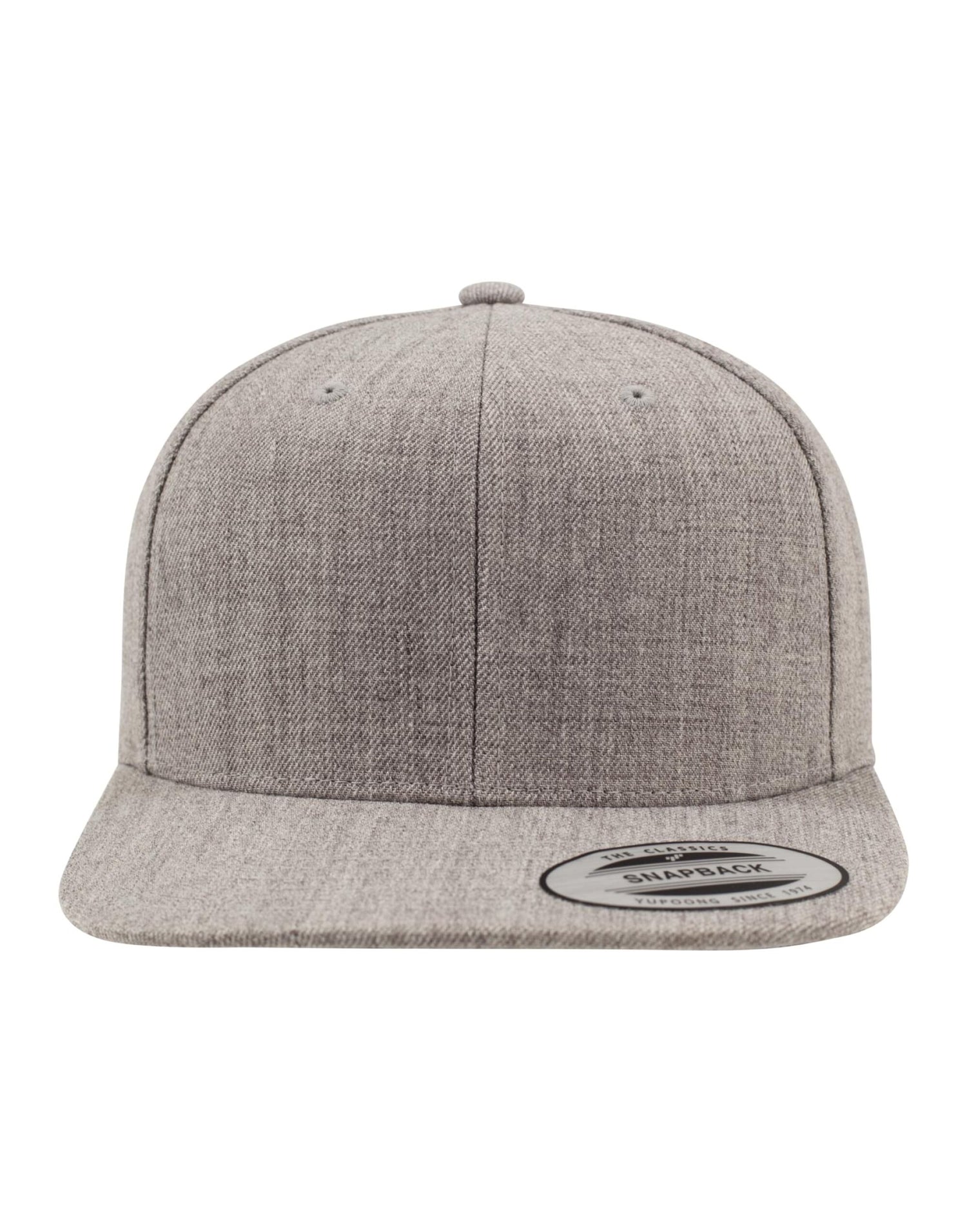 Flexfit By Yupoong Flexfit Classic Snapback Cap 6089m - Heather Heather O S - Customisable Caps