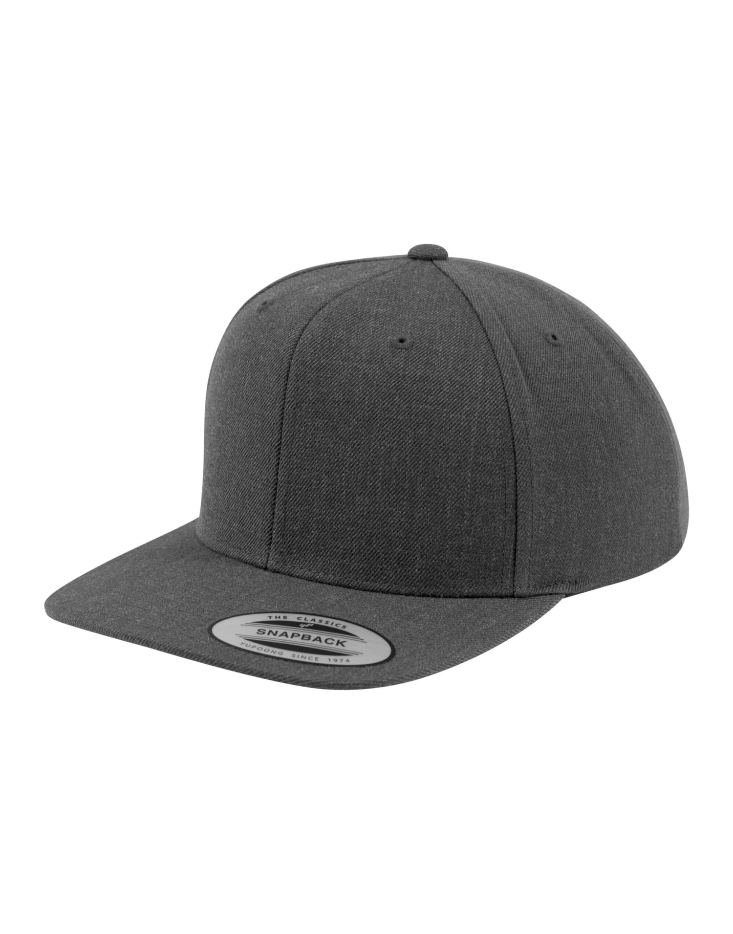 Flexfit By Yupoong Flexfit Classic Snapback Cap 6089m - Dark Grey Dark Grey O S - Customisable Caps