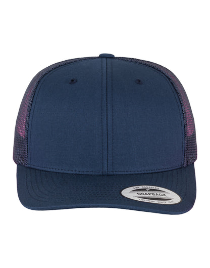 Flexfit By Yupoong Flexfit Retro Trucker Cap 6606 - Navy O S - Customisable Caps