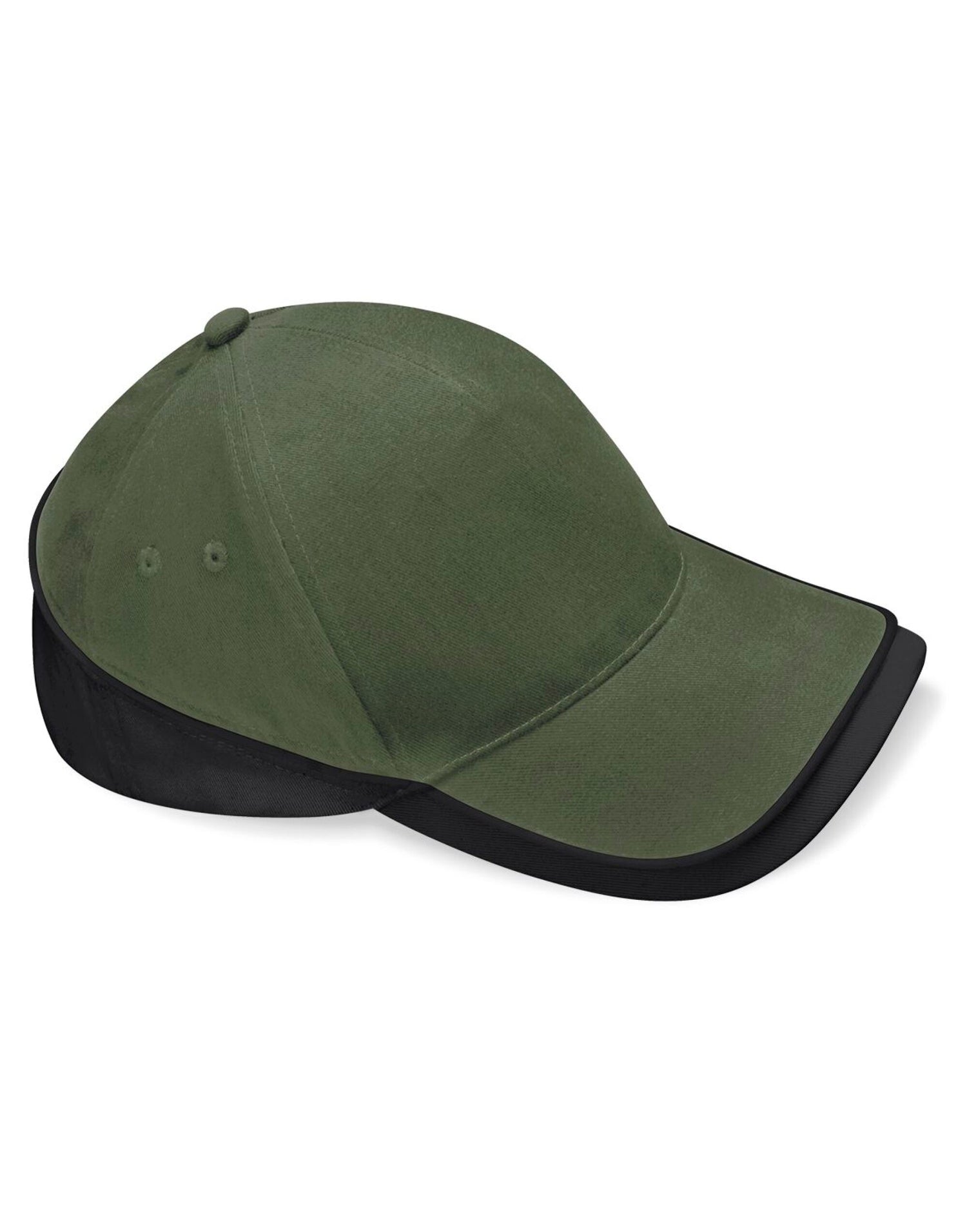 Beechfield Teamwear Competition Cap B171 - Olive Green Black O S - Customisable Caps