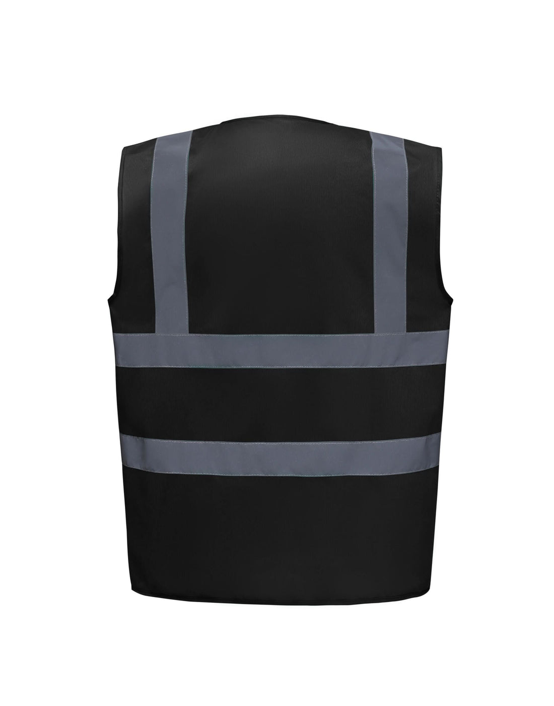 YOKO Enhanced Visibility Waistcoat HVW100EV - Black - Customisable Hi-Vis Vest