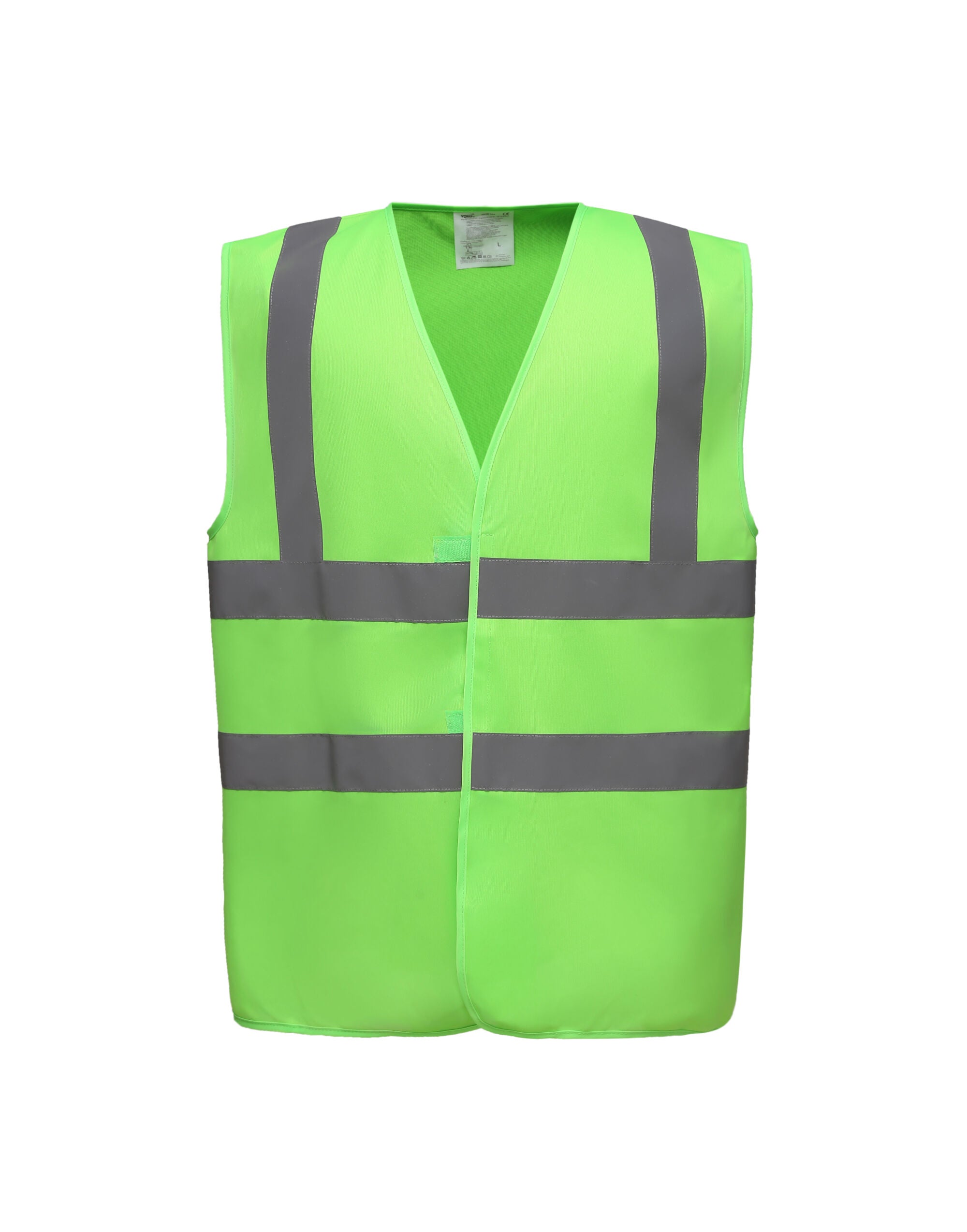 Yoko Enhanced Vis Waistcoat hvw100ev - Lime - Customisable HV Vest