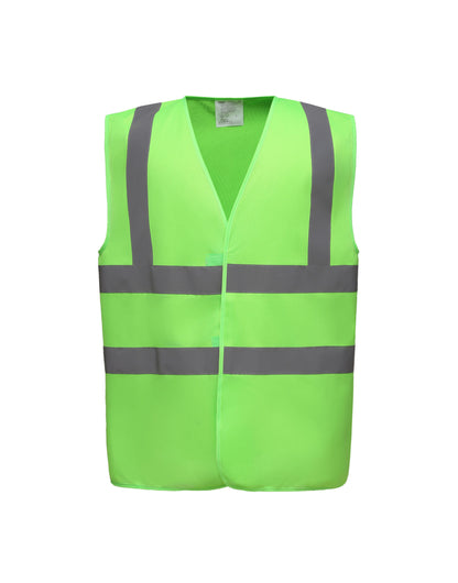 Yoko Enhanced Vis Waistcoat hvw100ev - Lime - Customisable HV Vest
